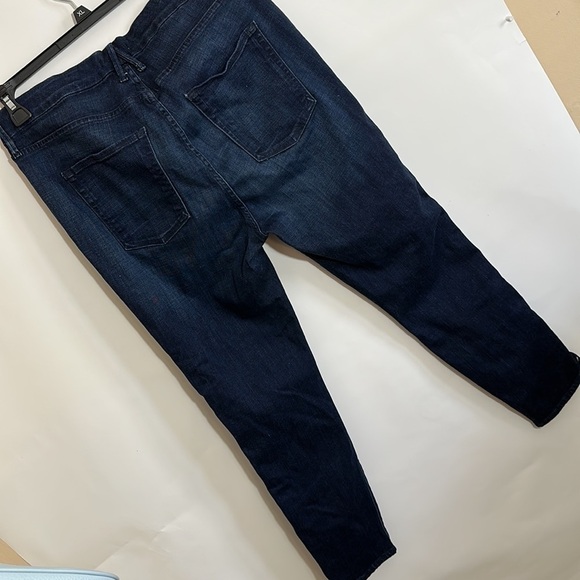 Good American Good Legs dark wash blue lace up jeans - Picture 9 of 9